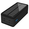 Psooo PS-400 Solar Power Bank - 4xUSB-A, 50000mAh - Black