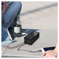 Psooo PS-400 Solar Power Bank - 4xUSB-A, 50000mAh - Black