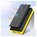 Psooo PS-406 Solar Power Bank/Wireless Charger - 20000mAh - Yellow