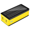 Psooo PS-406 Solar Power Bank/Wireless Charger - 40000mAh - Yellow