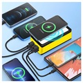 Psooo PS-406 Solar Power Bank/Wireless Charger - 40000mAh - Yellow