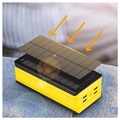 Psooo PS-406 Solar Power Bank/Wireless Charger - 40000mAh - Yellow