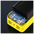 Psooo PS-406 Solar Power Bank/Wireless Charger - 40000mAh - Yellow