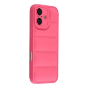iPhone 17 Puffer Jacket Shockproof TPU Case - Hot Pink