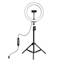 Puluz Tripod Stand & 10.2" Ring LED Light with RGBW Function