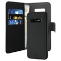Puro 2-in-1 Samsung Galaxy S10 Magnetic Wallet Case - Black