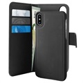 Puro 2-in-1 Magnetic iPhone X / iPhone XS Wallet Case - Black
