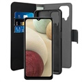 Puro 2-in-1 Magnetic Samsung Galaxy A12 Wallet Case - Black