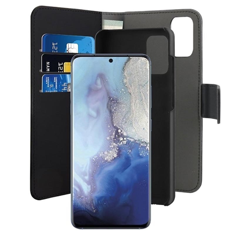 Puro 2in1 Samsung Galaxy S20 Wallet Case Black