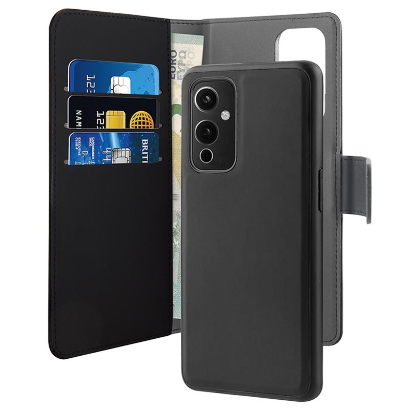 Puro 2 In 1 Magnetic Oneplus 9 Wallet Case Black Puro 2 In 1 Magnetic Oneplus 9 Wallet Case Black
