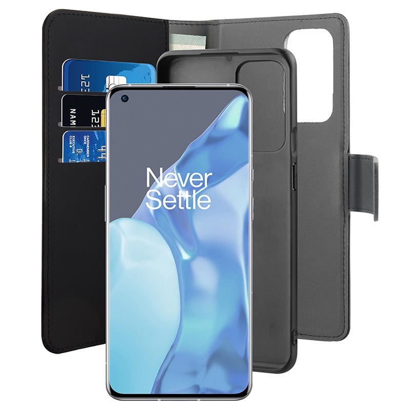Puro 2 In 1 Oneplus 9 Pro Magnetic Wallet Case Black Puro 2 In 1 Oneplus 9 Pro Magnetic Wallet Case Black