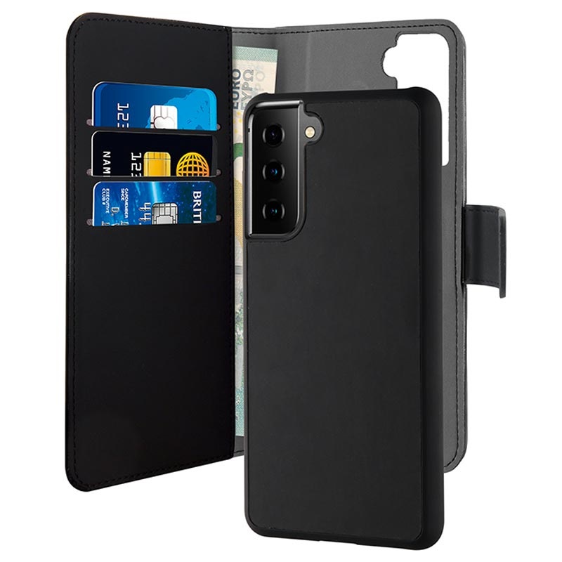 Puro 2 In 1 Samsung Galaxy S21 5g Magnetic Wallet Case Black