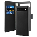 Puro 2-in-1 Magnetic Google Pixel 6a Wallet Case - Black