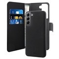 Puro 2-in-1 Samsung Galaxy S22 5G Magnetic Wallet Case - Black