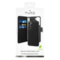 Puro 2-in-1 Magnetic Samsung Galaxy S22+ 5G Wallet Case - Black