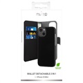 Puro 2-in-1 Magnetic iPhone 13 Mini Wallet Case - Black