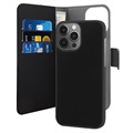 Puro 2-in-1 Magnetic iPhone 13 Pro Wallet Case - Black