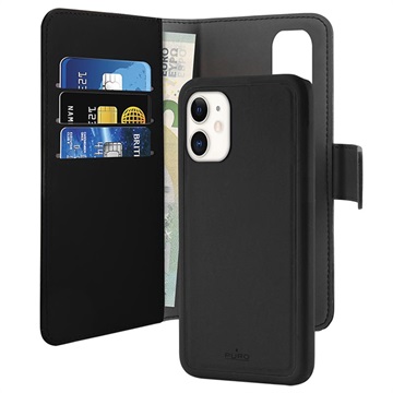 Puro 2-in-1 iPhone 11 Magnetic Wallet Case - Black