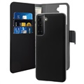 Puro 2-in-1 Samsung Galaxy S21 FE 5G Magnetic Wallet Case - Black