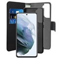 Puro 2-in-1 Samsung Galaxy S21 FE 5G Magnetic Wallet Case - Black