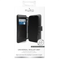 Puro 360 Rotary Universal Smartphone Wallet Case - XXL - Black