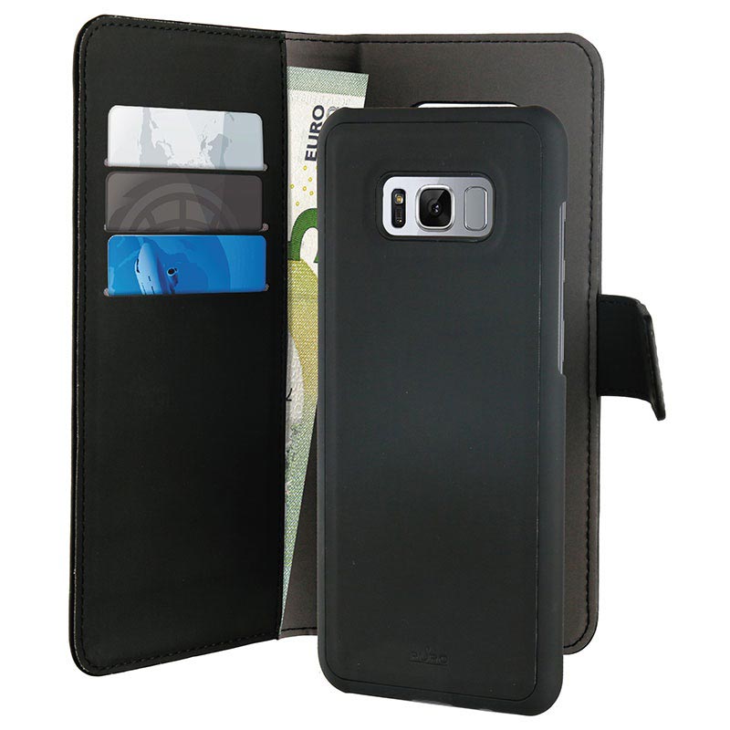 Samsung wallet в россии. Samsung Galaxy s8+ черный цвет чехол. Galaxy s8 чехол Black Rock. Wallet Case чехол черный. S puro Samsung.