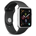 Puro Icon Apple Watch Series 7/SE/6/5/4/3/2/1 Silicone Band - 45mm/44mm/42mm - Black