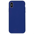 Puro Icon iPhone XS Max Silicone Case - Dark Blue