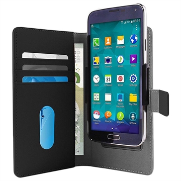 Puro Slide Universal Smartphone Wallet Case - XL (Open-Box Satisfactory) - Black