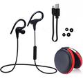 Q10 Sports Neckband Wireless Earphones with Mic - Black