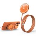 Q12 MagSafe Charger Stand for iPhone 12-17 - 25W - Orange