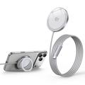 Q12 MagSafe Charger Stand for iPhone 12-17 - 25W - White
