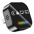 Q1A 4-in-1 Wireless CarPlay/Android Auto Adapter with AirPlay/Mirror Link - Black