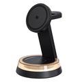 Q36 3-in-1 Magnetic Wireless Charging Stand - Black