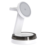 Q36 3-in-1 Magnetic Wireless Charging Stand - White