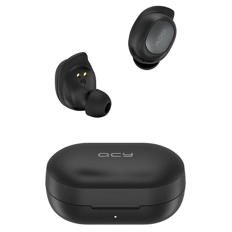 QCY T9 Wireless Earphones with Charging Case - Black