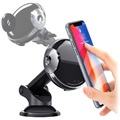 Smart Qi Wireless Car Charger / 360 Car Holder with IR Sensor W9 - 15W