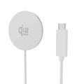 Qi2.2 25W MagSafe Charger for iPhone, AirPods, Galaxy Buds - White