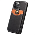 Qialino Business Style iPhone 12 Pro Max Leather Case - Black