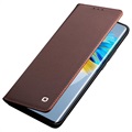 Qialino Classic Huawei Mate 40 Pro Wallet Leather Case - Coffee