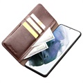 Qialino Classic Samsung Galaxy S21+ 5G Wallet Leather Case - Brown