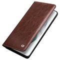 Qialino Classic Samsung Galaxy S21+ 5G Wallet Leather Case - Brown