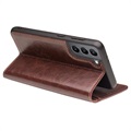 Qialino Classic Samsung Galaxy S21+ 5G Wallet Leather Case - Brown