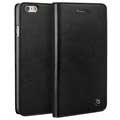 iPhone 6 / 6S Qialino Classic Wallet Leather Case - Black