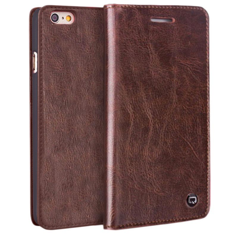 Jeugd Franje Postbode iPhone 6 Plus / 6S Plus Qialino Classic Wallet Leather Case