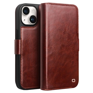 iPhone 15 Qialino Classic Wallet Leather Case