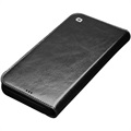 Qialino Classic iPhone 13 Mini Wallet Leather Case - Black