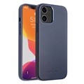 Qialino Premium iPhone 12 Mini Leather Case - Blue