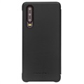 Qialino Smart View Huawei P30 Flip Leather Case - Black