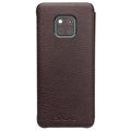 Qialino Smart View Huawei Mate 20 Pro Leather Case - Coffee